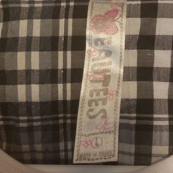 🔴 2 for $10  Beautees Black & White Top - Picture 3 of 5